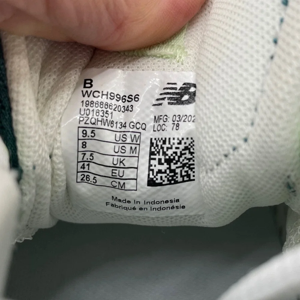 New Balance 996v4.5 Tennis Shoes Womens 9.5 Teal Mesh FuelCell Athletic Sneakers